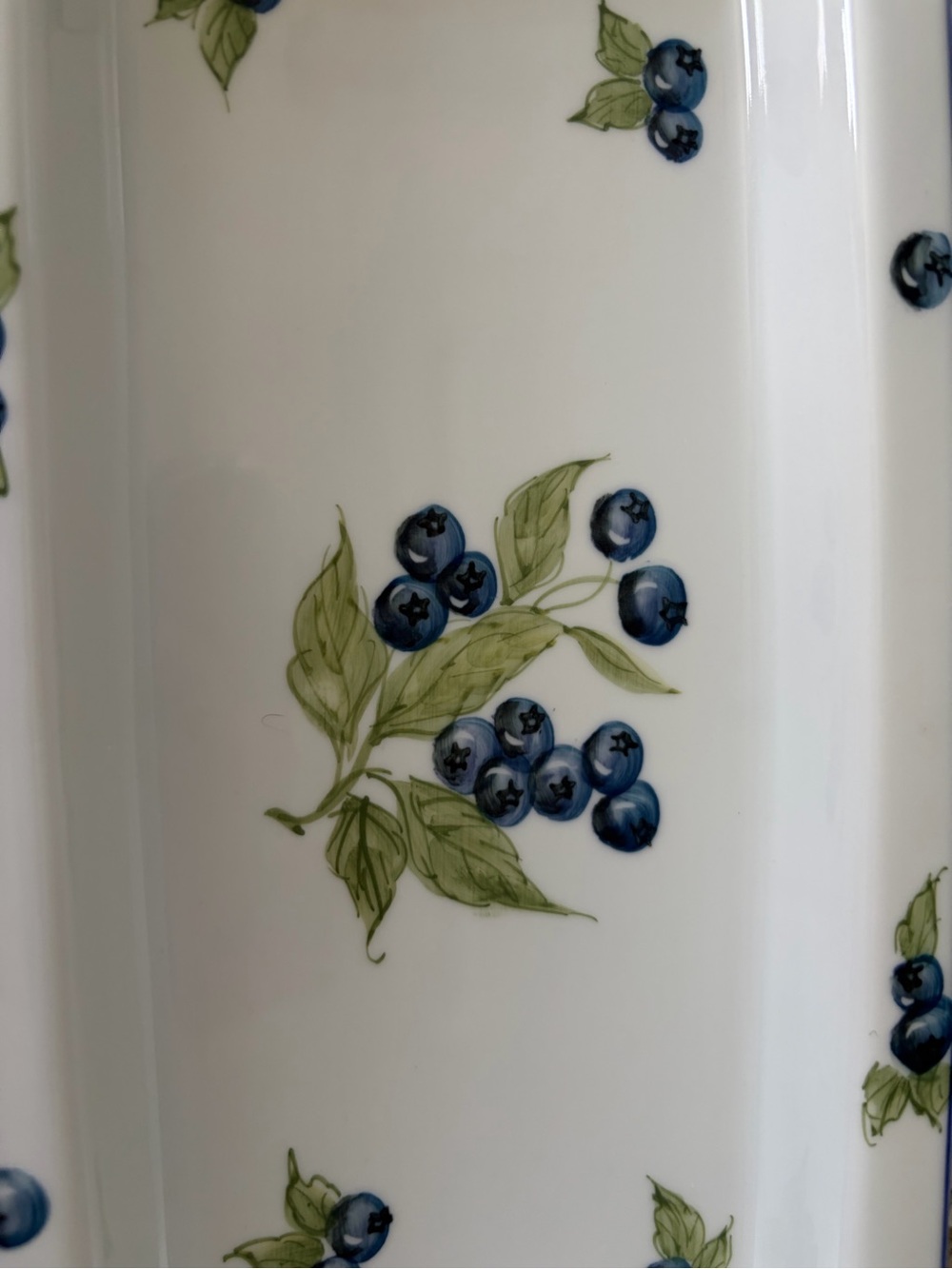 Andrea by Charles Sadek Import Co "Blueberry" Rectangular Ceramic Tray 18407 - Picture 7 of 7